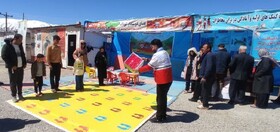 مسافران نوروزی کودکان خود را در فضای دوستدار کودک شهرستان سامان سرگرم کنند