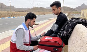 ارائه خدمات سلامت به مسافران نوروزی؛ پایش وضعیت سلامت در فرخ‌شهر