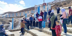 آموزش کمک‌های اولیه به مسافران در پُست نوروزی کوهرنگ