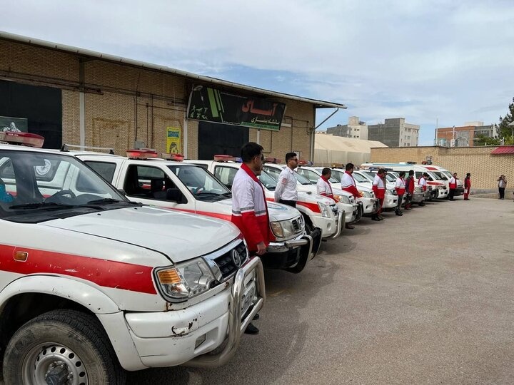 امدادرسانی نجاتگران هلال‌احمر زنجان به مصدومان 