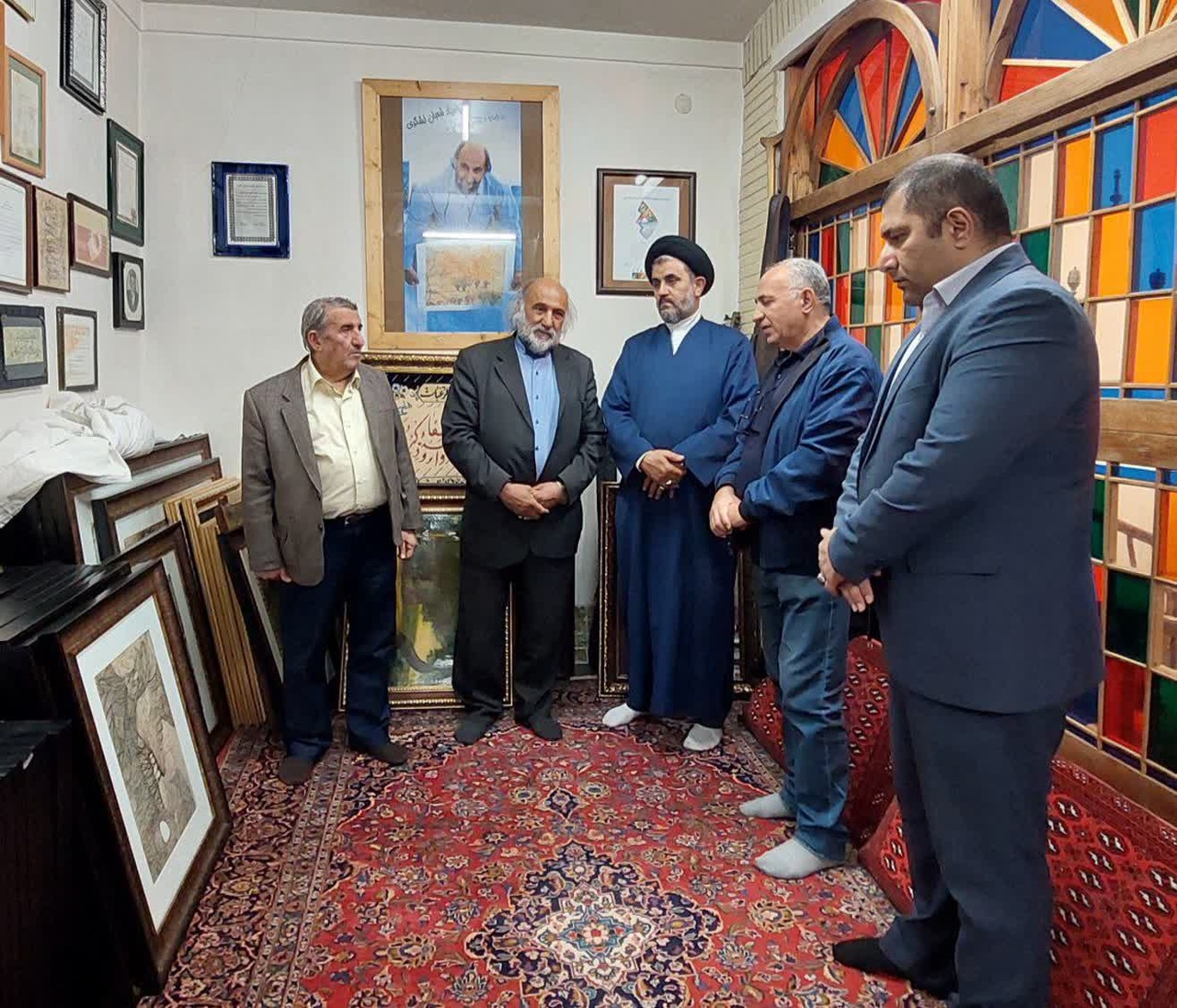 دیدار سرپرست ادارهکل میراثفرهنگی قزوین با هنرمند تاکستانی