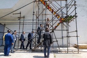 بازدید مدیرعامل شرکت توسعه گردشگری ایران از بازسازی هتل لاله