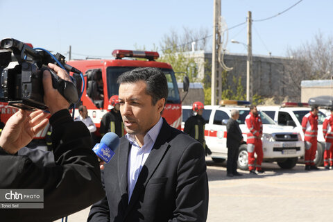 برگزاری مانور آمادگی و مدیریت بحران در بقعه شیخ جبرائیل اردبیل