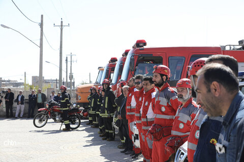 برگزاری مانور آمادگی و مدیریت بحران در بقعه شیخ جبرائیل اردبیل
