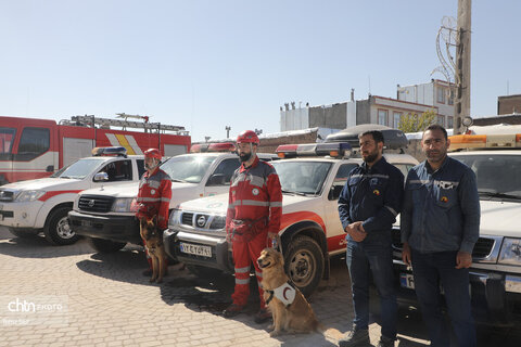 برگزاری مانور آمادگی و مدیریت بحران در بقعه شیخ جبرائیل اردبیل