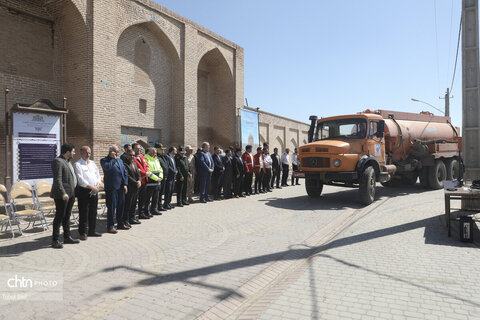 برگزاری مانور آمادگی و مدیریت بحران در بقعه شیخ جبرائیل اردبیل