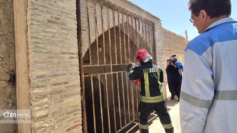 مانور آمادگی امدادگران و نهادهای خدماتی برای حفاظت از آثار در حین و پس از بحران در مکان باغ جهانی دولت آباد