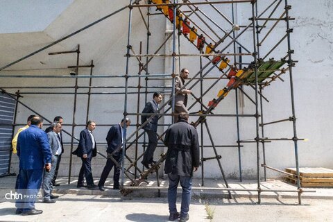 بازدید مدیرعامل شرکت توسعه گردشگری ایران از بازسازی هتل لاله