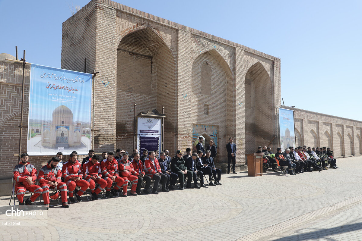 برگزاری مانور آمادگی و مدیریت بحران در بقعه شیخ جبرائیل اردبیل