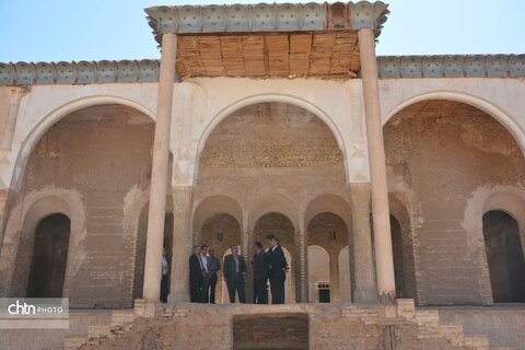 مدیرکل دیوان محاسبات یزد به همراه مدیر میراث فرهنگی یزد از پروژه‌های میراثی و گردشگری بازدید کردند