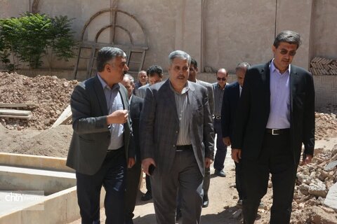 مدیرکل دیوان محاسبات یزد به همراه مدیر میراث فرهنگی یزد از پروژه‌های میراثی و گردشگری بازدید کردند