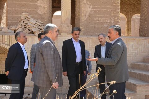 مدیرکل دیوان محاسبات یزد به همراه مدیر میراث فرهنگی یزد از پروژه‌های میراثی و گردشگری بازدید کردند