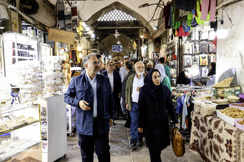 بازدید و بررسی آخرین وضعیت بازار بزرگ اصفهان