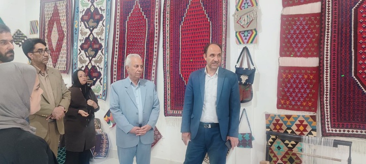 بازدید مدیرکل میراث‌فرهنگی کرمانشاه از خانه گلیم هرسین