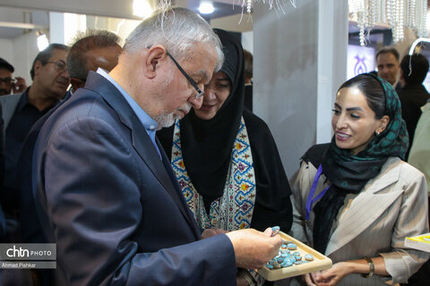 بازدید صالحی‌امیری از نمایشگاه بین المللی «ایران‌اکسپو»