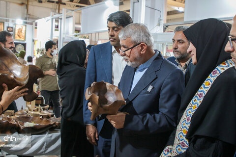 بازدید صالحی‌امیری از نمایشگاه بین المللی «ایران‌اکسپو»