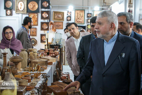 بازدید صالحی‌امیری از نمایشگاه بین المللی «ایران‌اکسپو»