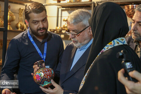 بازدید صالحی‌امیری از نمایشگاه بین المللی «ایران‌اکسپو»