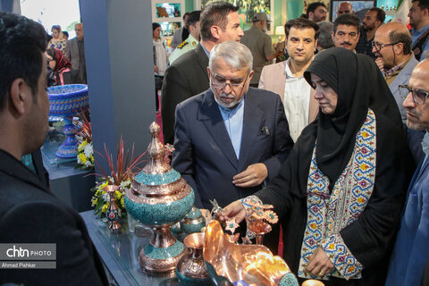 بازدید صالحی‌امیری از نمایشگاه بین المللی «ایران‌اکسپو»