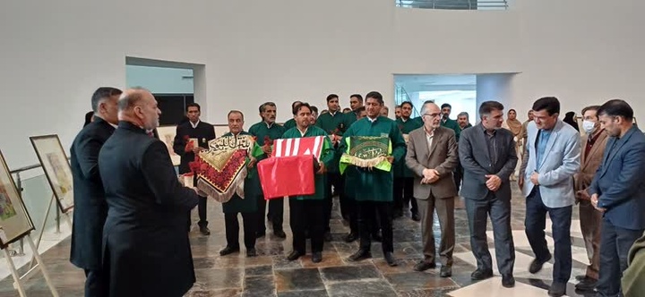 موزه بزرگ خراسان میزبان پرچم‌های حرم حضرت ابوالفضل العباس(ع) و حضرت رقیه(س)