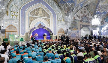 تشرف ۵ هزار نفر از جامعه کارگری به حرم مطهر رضوی