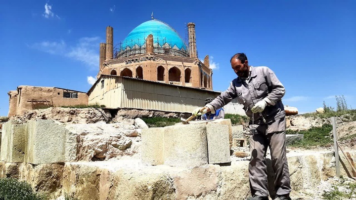 فاز دوم مرمت بخش جنوبی ارگ گنبد سلطانیه آغاز شد