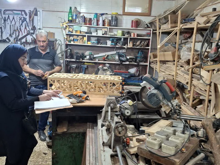 بازدید دوره‌ای کارشناسان صنایع‌دستی قزوین از کارگاه‌های سطح استان/ شناسایی ظرفیت‌های بومی و توانمندی صنعتگران