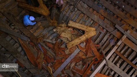 نفس چوب و دریا؛ روایت تصویری از لنج سازی در هرمزگان