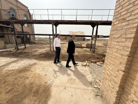 بازدید مدیرکل میراث‌فرهنگی خوزستان از تلمبه‌خانه دارخُوین، گنجینه ارزشمند نفت جنوب