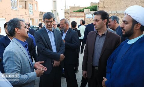 حضور مدیرکل میراث فرهنگی، گردشگری و صنایع دستی یزد در بین مردم محله یعقوبی