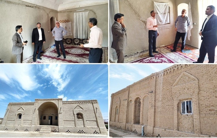 بازدید فرماندار شهرستان نیمروز از بنای تاریخی عمارت بزی خالصی