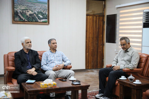 دیدار فرمانده کمیته مفقودین ستاد کل نیروهای مسلح با مدیرکل میراث‌فرهنگی خوزستان