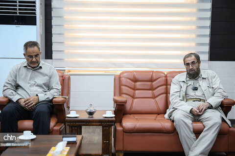 دیدار فرمانده کمیته مفقودین ستاد کل نیروهای مسلح با مدیرکل میراث‌فرهنگی خوزستان