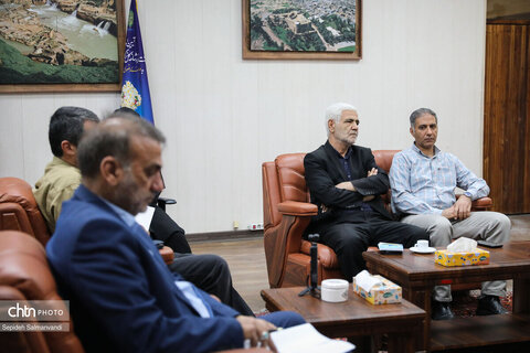دیدار فرمانده کمیته مفقودین ستاد کل نیروهای مسلح با مدیرکل میراث‌فرهنگی خوزستان