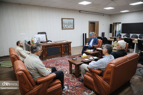 دیدار فرمانده کمیته مفقودین ستاد کل نیروهای مسلح با مدیرکل میراث‌فرهنگی خوزستان