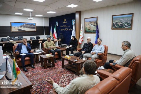 دیدار فرمانده کمیته مفقودین ستاد کل نیروهای مسلح با مدیرکل میراث‌فرهنگی خوزستان