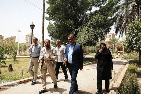 دیدار فرمانده کمیته مفقودین ستاد کل نیروهای مسلح با مدیرکل میراث‌فرهنگی خوزستان