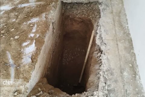 کشف حفاری غیرمجاز در شوادان یکی از خانه‌های تاریخی دزفول