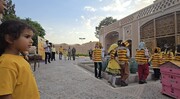 برگزاری پویش کودکانه زنبوربانان کوچک در باغ جهانی دولت آباد یزد