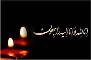 پیام تسلیت دبیر شورای مشاوران وزرای دستگاه‌های اجرایی به مناسبت درگذشت مادر شهیدان قاسمی