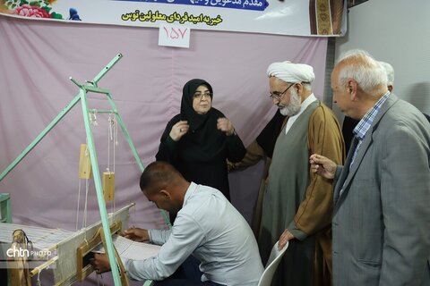 بازدیدفاطمه مهاجرانی سخنگوی  دولت در هجدهمین نمایشگاه بین المللی گردشگری وصنایع دستی مشهد