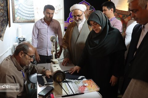 بازدیدفاطمه مهاجرانی سخنگوی  دولت در هجدهمین نمایشگاه بین المللی گردشگری وصنایع دستی مشهد