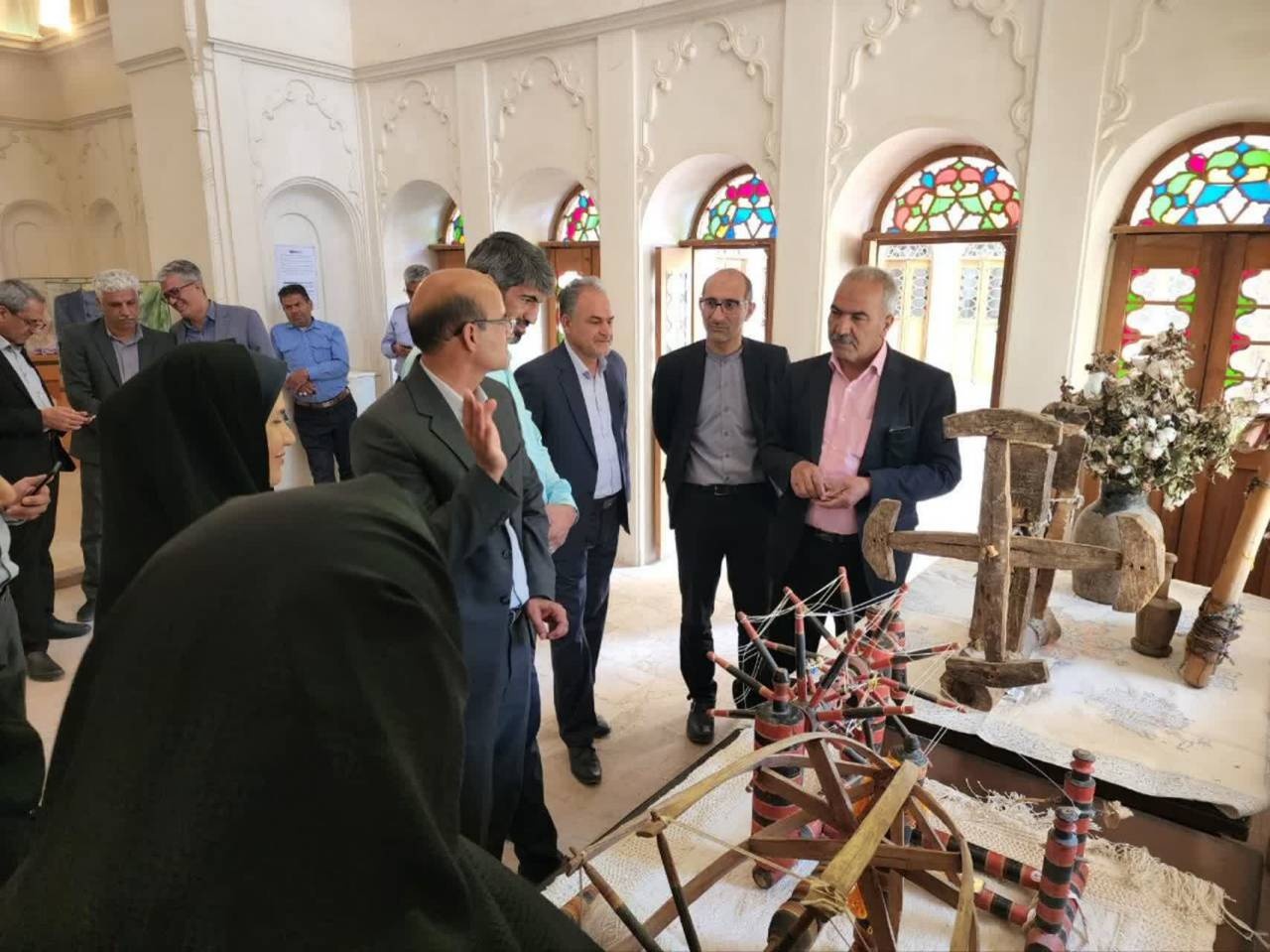 افتتاح نمایشگاه کرباس تاریخی ابرکوه