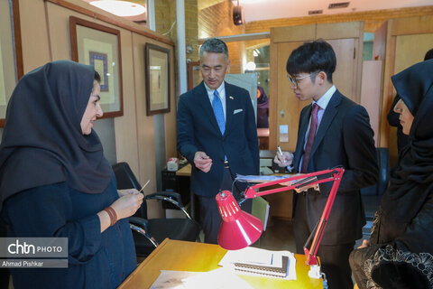 بازدید سفیر ژاپن از پژوهشکده هنرهای سنتی و صنایع دستی