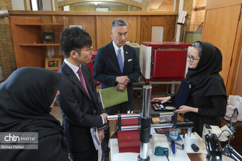 بازدید سفیر ژاپن از پژوهشکده هنرهای سنتی و صنایع دستی