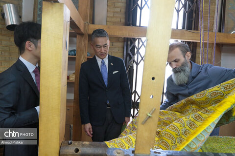 بازدید سفیر ژاپن از پژوهشکده هنرهای سنتی و صنایع دستی