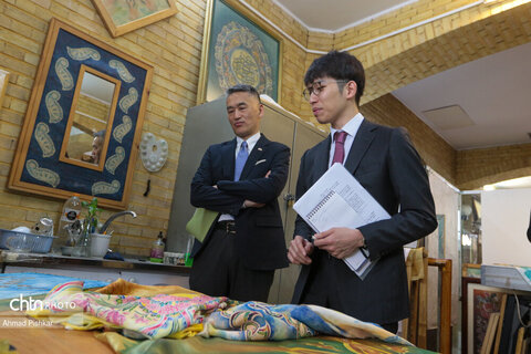 بازدید سفیر ژاپن از پژوهشکده هنرهای سنتی و صنایع دستی