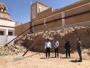 مرحله جدید مرمت بادگیر چپقی سیرجان آغاز شد