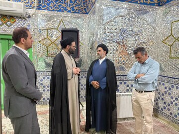 بازدید مدیران‌کل میراث‌فرهنگی و اوقاف‌وامورخیریه استان قزوین از طرح ساماندهی و توسعه آستان مقدس امامزاده صالح(ع) و بقعه چهار انبیا(ص)