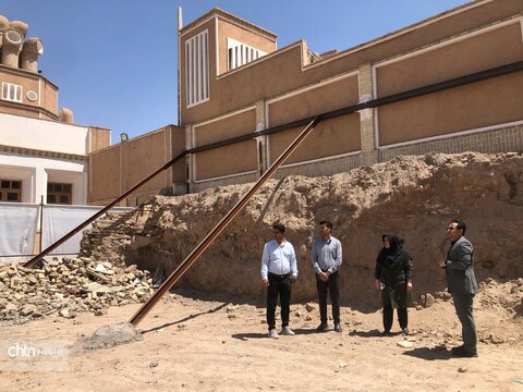 مرحله جدید مرمت بادگیر چپقی سیرجان آغاز شد